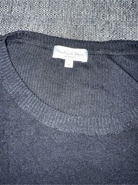 Micheal Stars Classic Black Ribbed Women’s long sleeve shirt